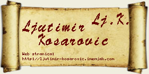 Ljutimir Košarović vizit kartica